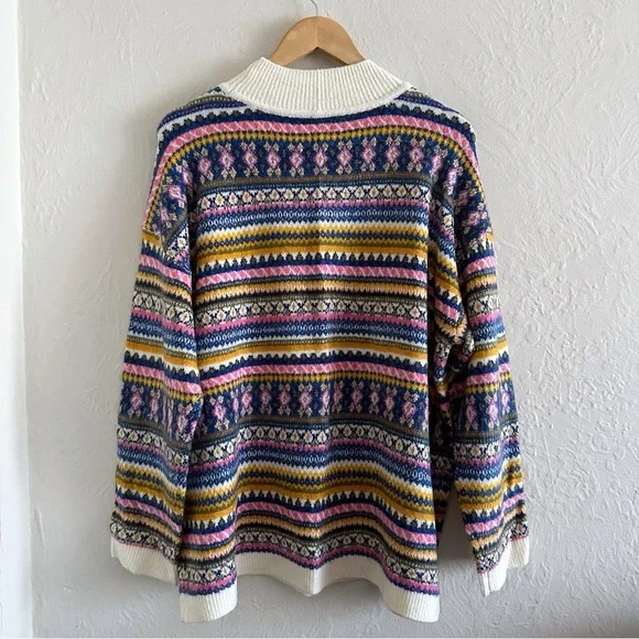 Talbots Multicolor Fair Isle Sweater - Picture 2 of 7